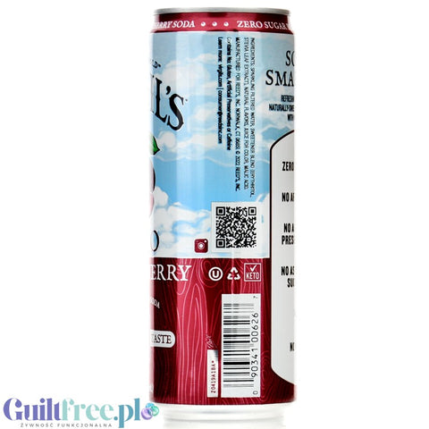 Virgil's Zero Black Cherry - naturalny napój zero kalorii bez cukru ze stewią i erytrolem