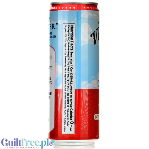 Virgil's Zero Sugar Free - Cola 12oz (355ml), natural sugar free, zero calorie drink with stevia and erythritol