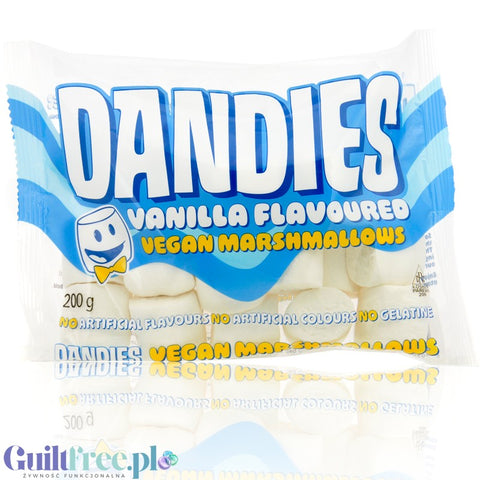 Dandies Vegan Marshmallows Vanilla XXL - vegan GIGA marshmallows with vanilla flavor, no artificial colors or flavors