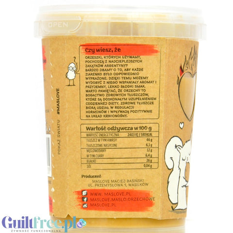 Maslove Peanut Butter Classic 400g - 100% peanut pulp
