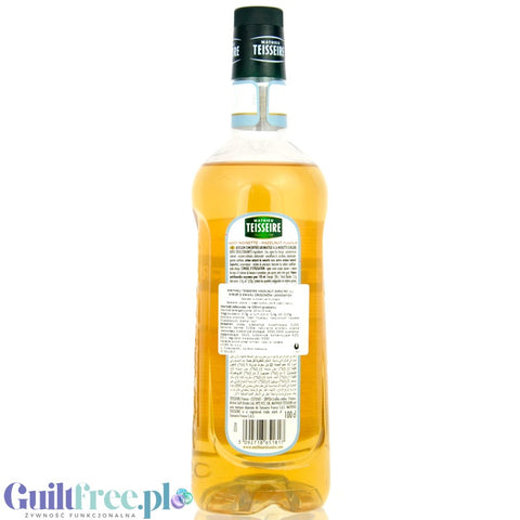 Teisseire Hazelnut Syrup 0% 1L - wegański syrop bez cukru do kawy o smaku orzechów laskowych