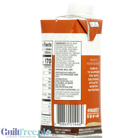 Quest Protein Shake Coffee RTD - coffee protein shake 30g protein in 170kcal, sugar free