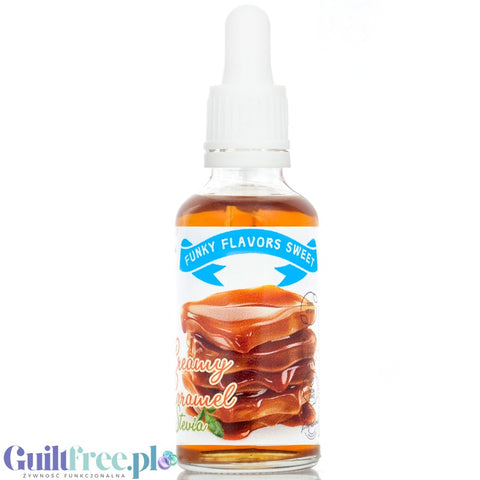 Funky Flavors Sweet Caramel Stevia - Stevia-sweetened flavor with no sugar & no fat, Caramel