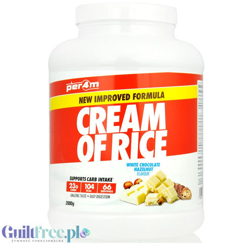 Per4m Cream of Rice, White Chocolate Hazelnut 2kg - sugar-free rice gruel, recovery workout meal