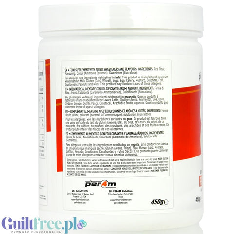 Per4m Cream of Rice, Jammy Biscuit 450g - sugar-free rice gruel, recovery workout meal, Jammy Biscuit flavor