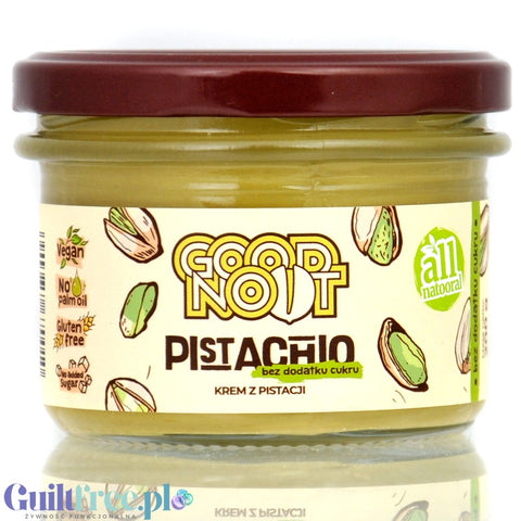 Good Noot Pistachio Cream - wegański rzemieślniczy krem pistacjowy bez cukru 45% pistacji
