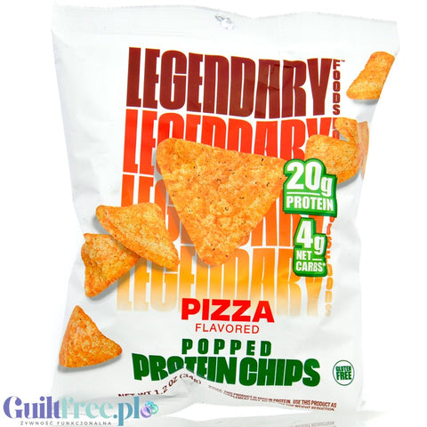 Legendary Popped Protein Chips, Pizza - chipsy proteinowe 20g białka, Pizza