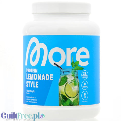 More Nutrition More Clear Virgin Mojito 600g - clear milk protein isolate, light protein supplement with stevia