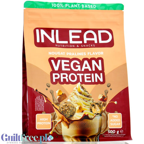 Inlead Vegan Protein Nougat Pralines - vegan protein conditioner based on 4 plant proteins with stevia