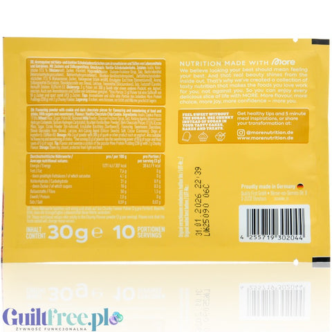 More Nutrition Chunky Flavor Vanilla Chocolate Chip Cookie 30g saszetka - aromat w proszku, Wanilia, Ciasteczka & Czekolada