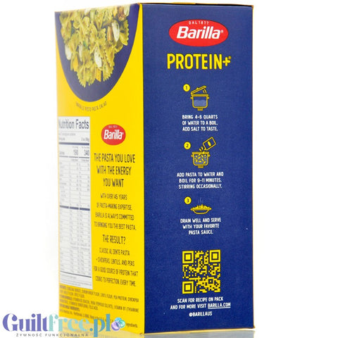Barilla Protein+ Farfalle - makaron proteinowy z białkiem grochu, ciecierzycy i witaminami, Kokardki