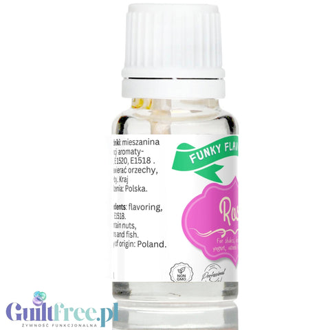 Funky Flavors Basic Rose 10ml - Róża - kropelki aromatyzujące bez cukru, tłuszczu i słodzików