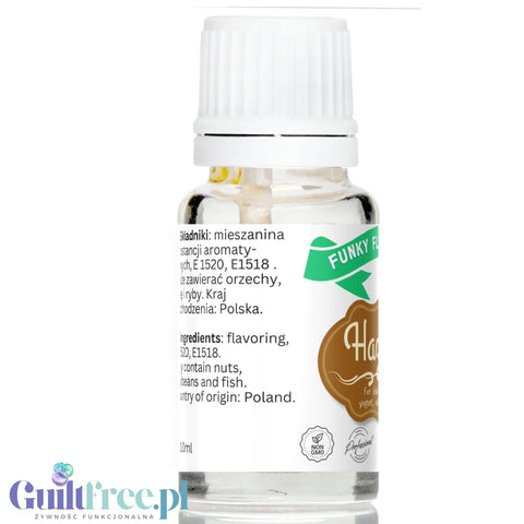 Funky Flavors Basic Hazelnut 10ml - Hazelnut - flavoring drops without sugar, fat or sweeteners