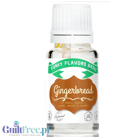 Funky Flavors Basic Gingerbread 10ml - Piernik - kropelki aromatyzujące bez cukru, tłuszczu i słodzików
