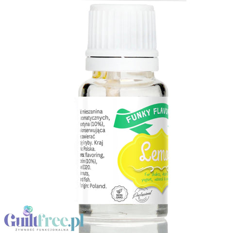 Funky Flavors Basic Lemon 10ml - Lemon - flavoring drops without sugar, fat or sweeteners