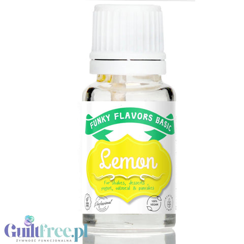Funky Flavors Basic Lemon 10ml - Lemon - flavoring drops without sugar, fat or sweeteners