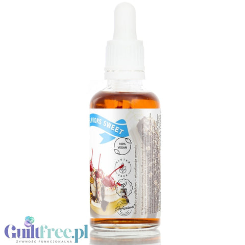 Funky Flavors Sweet Banana Split - kropelki smakowe bez cukru i kalorii, Banan w Czekoladzie z Rumem