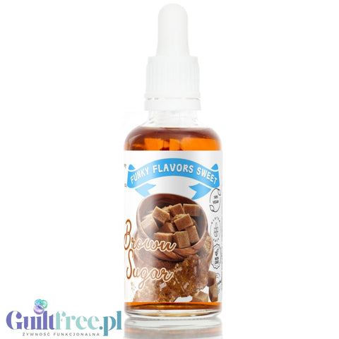 Funky Flavors Sweet Brown Sugar - kropelki aromatyczne bez cukru o smaku brązowego cukru bez kalorii
