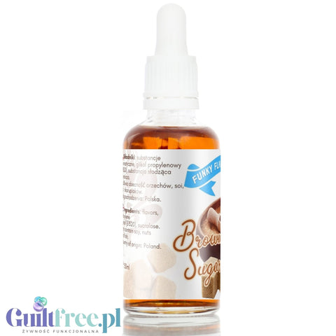 Funky Flavors Sweet Brown Sugar - kropelki aromatyczne bez cukru o smaku brązowego cukru bez kalorii