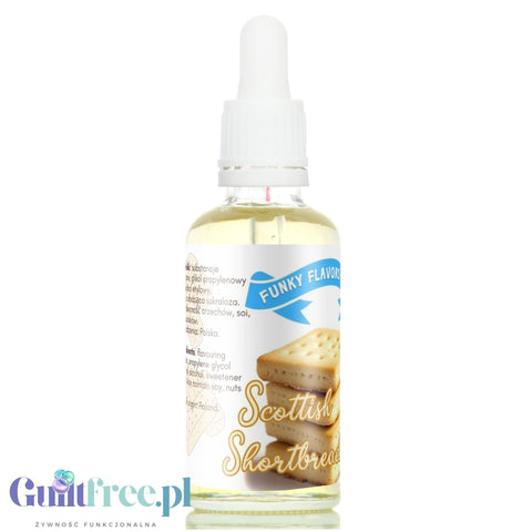 Funky Flavors Sweet Scottish Shortbread 50ml - sweetened liquid food flavor, zero calories