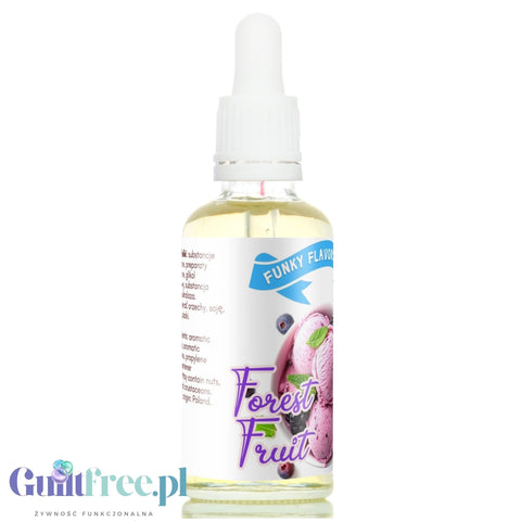 Funky Flavors Sweet Forest Fruit Yoghurt - kropelki smakowe bez cukru i kalorii, aromat jogurtowo-jagodowy