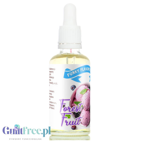 Funky Flavors Sweet Forest Fruit Yoghurt - kropelki smakowe bez cukru i kalorii, aromat jogurtowo-jagodowy