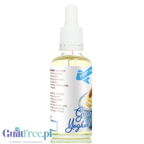 Funky Flavors Sweet Greek Yoghurt - sweetened, liquid, sugar & fat free food flavoring