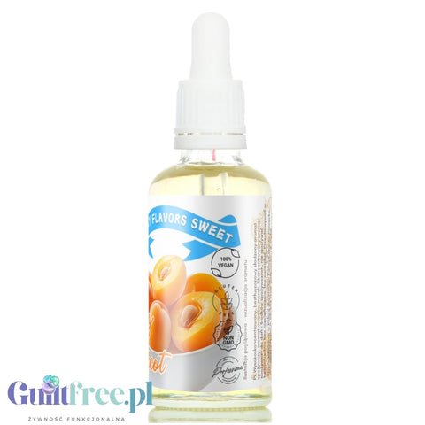 Funky Flavors Sweet Juicy Apricot - smakowe morelowe kropelki słodzące bez cukru i kalorii