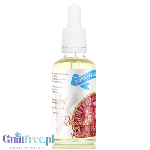 Funky Flavors Sweet Rhubarb Pie - sweetened, liquid, sugar & fat free food flavoring