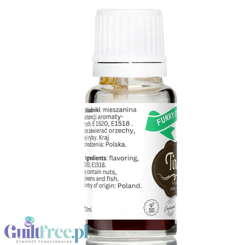 Funky Flavors Basic Tiramisu 10ml - aromatyczne kropelki do kawy bez cukru, słodzików i kalorii