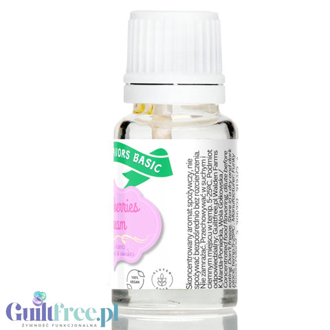Funky Flavors Basic Strawberries Cream 10ml - Strawberries in Cream - flavoring drops without sugar or sweeteners