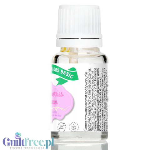 Funky Flavors Basic Strawberries Cream 10ml - Strawberries in Cream - flavoring drops without sugar or sweeteners