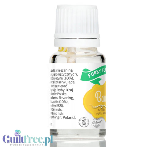 Funky Flavors Basic Banana 10ml - banana drops without sugar, sweeteners or calories