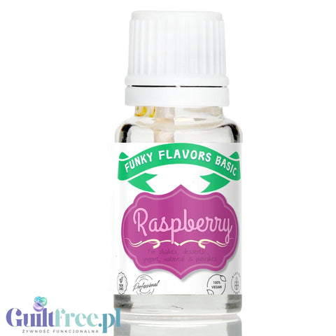 Funky Flavors Basic Raspberry 10ml - malinowe kropelki aromatyzujące bez cukru, słodzików i kalorii