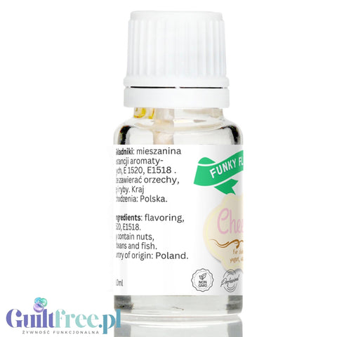 Funky Flavors Basic Cheesecake 10ml - cheesecake drops without sugar, sweeteners or calories