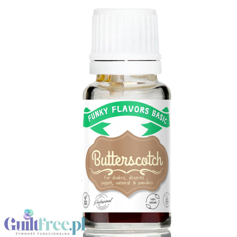 Funky Flavors Basic Butterscotch 10ml - butterscotch scented flavoring drops, without sugar or sweeteners