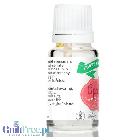 Funky Flavors Basic Apple Pie 10ml - szarlotkowe kropelki aromatyzujące do posiłków, bez cukru i słodzików