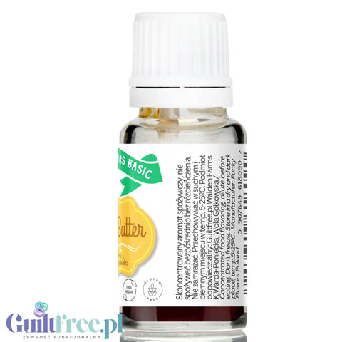 Funky Flavors Basic Peanut Butter 10ml - aromatyczne kropelki do napojów i posiłków bez cukru i słodzików