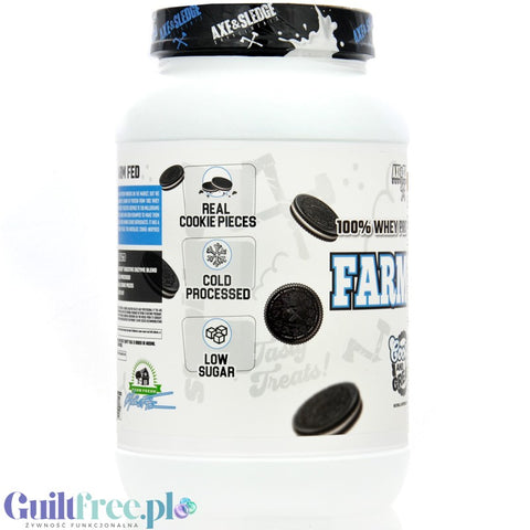 Axe & Sledge Farm Fed, Cookies & Cream - upscale protein supplement 100% WPI, 25g protein