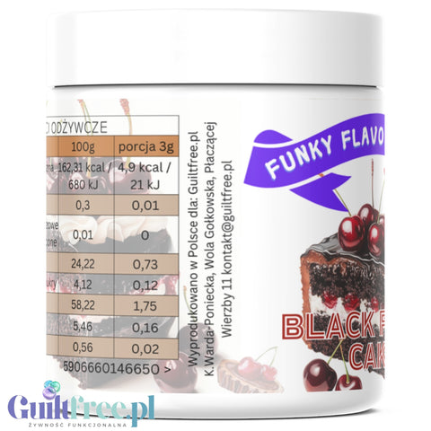 Funky Flavors Splash Black Forest Cake - low carb, fat free powdered food flavoring