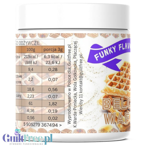 Funky Flavors Splash Waffle - low carb, fat free powdered food flavoring