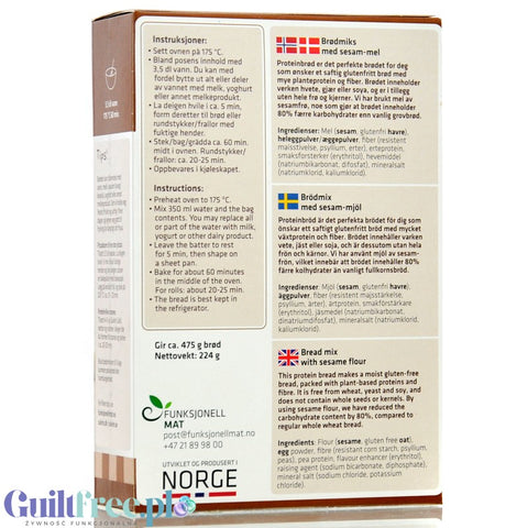 Sukrin Protein Brot Mix - gluten-free mix for baking protein bread.