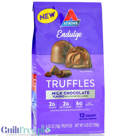 Atkins Endulge Truffles Milk Chocolate - praline truffles in milk chocolate with no added sugar