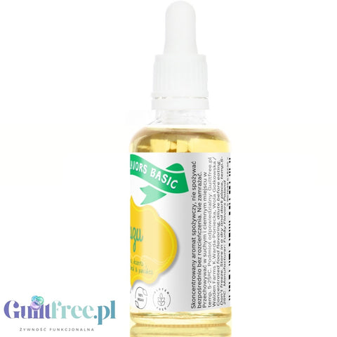 Funky Flavors Basic Yuzu 30ml - kropelki aromatyzujące bez cukru i słodzików, aromat owoców yuzu