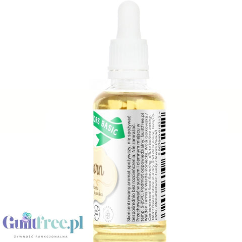 Funky Flavors Basic Popcorn 30ml - kropelki aromatyzujące bez cukru i słodzików, aromat prażonego popcornu