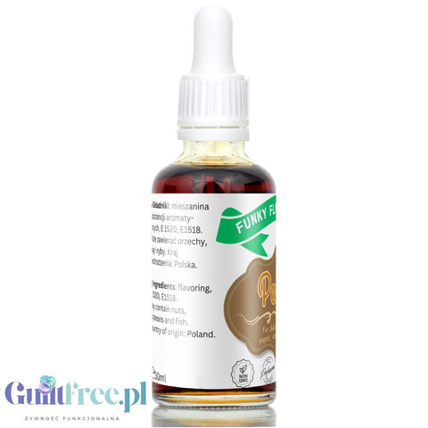 Funky Flavors Basic Pecan 30ml - kropelki aromatyzujące bez cukru i słodzików, aromat orzechów pekan