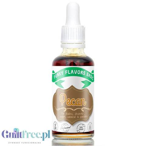 Funky Flavors Basic Pecan 30ml - sugar and sweetener free pecan flavor drops