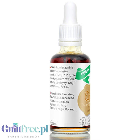Funky Flavors Basic Cinnamon 30ml - cynamonowe kropelki aromatyzujące bez cukru i słodzików