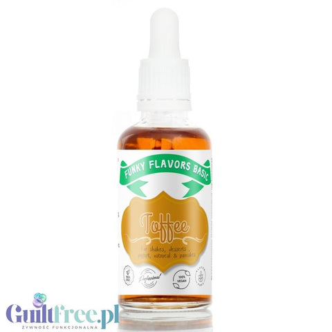 Funky Flavors Basic Toffee 30ml - Toffi - Kropelki Aromatyzujące Fit Bez Cukru & Bez Słodzików
