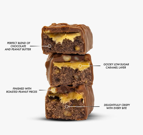 Per4m Protein Bar Chocolate Peanut Butter - 20g protein bar with caramel, peanut butter and chocolate